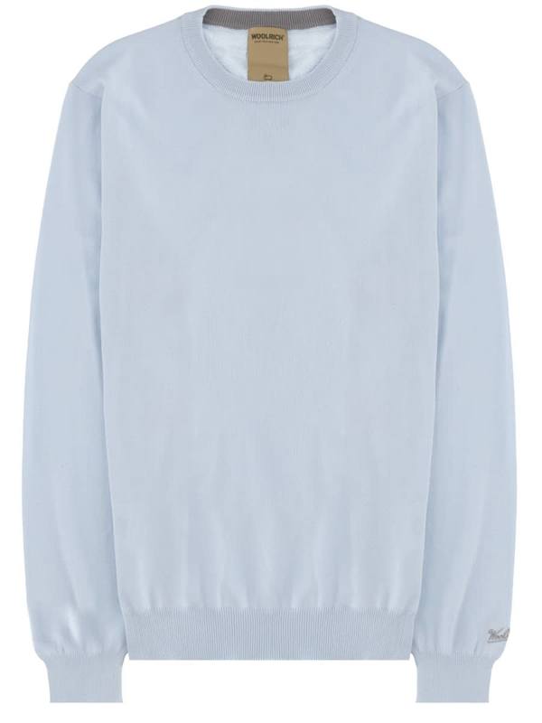 Woolrich Maglia In Cotone Sweater - Baby Blue Woolrich Maglia In Cotone Sweater - Baby Blue