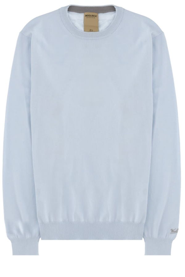 Woolrich Maglia In Cotone Sweater - Baby Blue