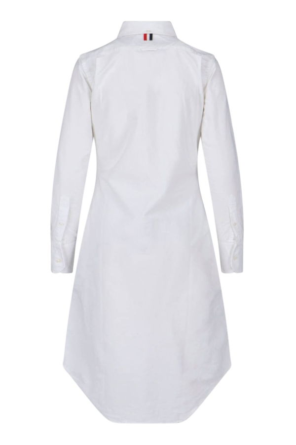 Thom Browne Midi Shirt Dress - White