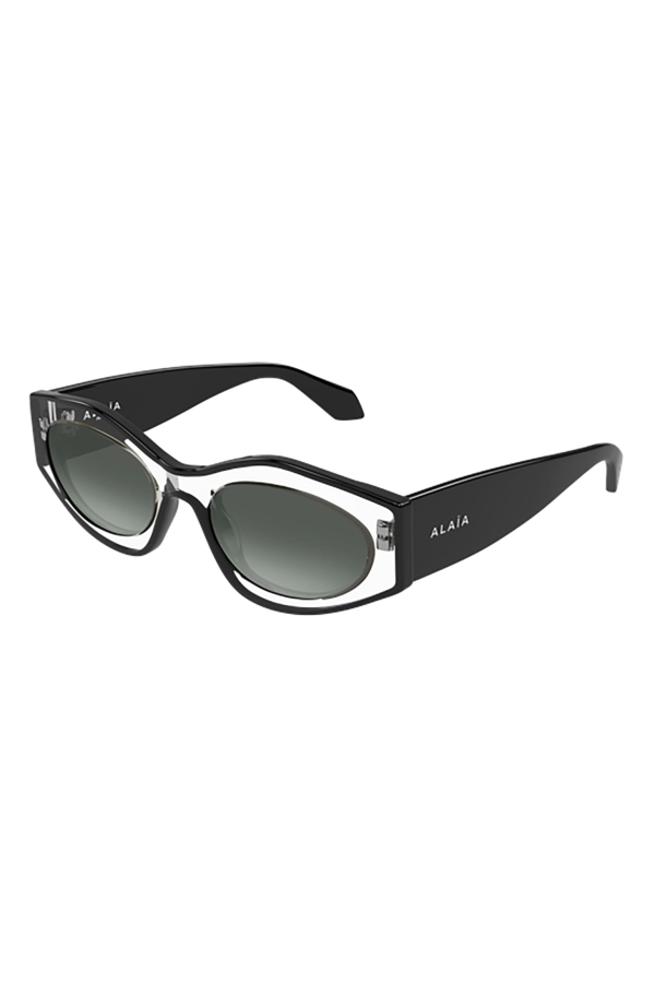 Alaia AA0093S Sunglasses - Crystal Black Grey