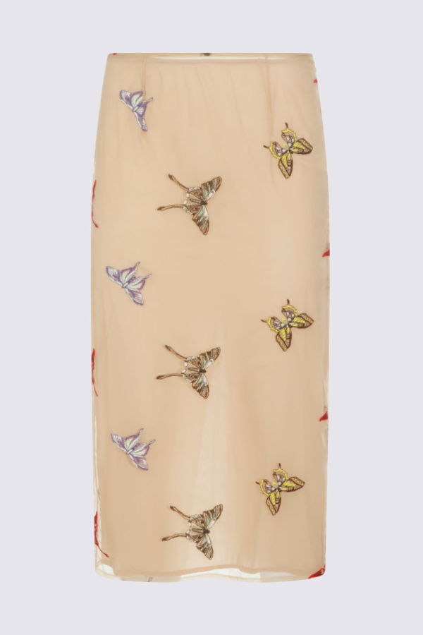 Blumarine Camel Skirt