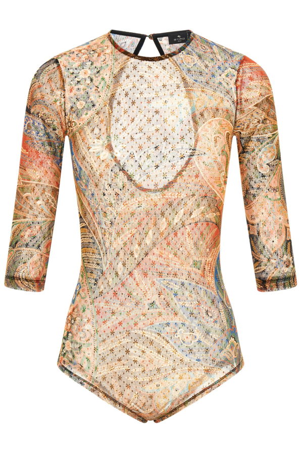 Etro Body Paisley Foliage Bodysuit - Multicolor