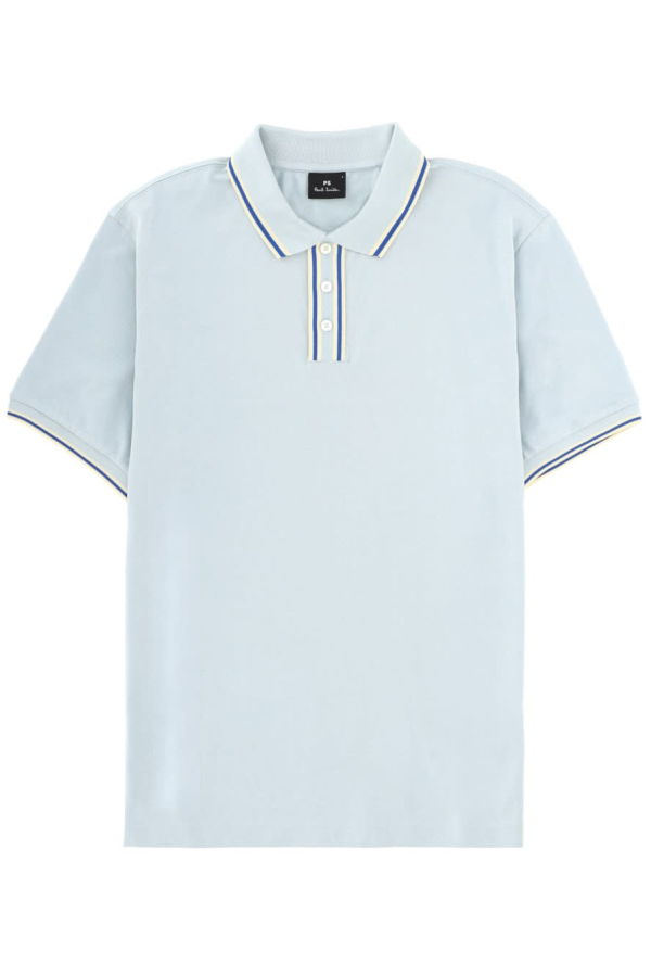 PAUL SMITH Ps by Paul Smith Polo in Cotone Polo Shirt - Blue