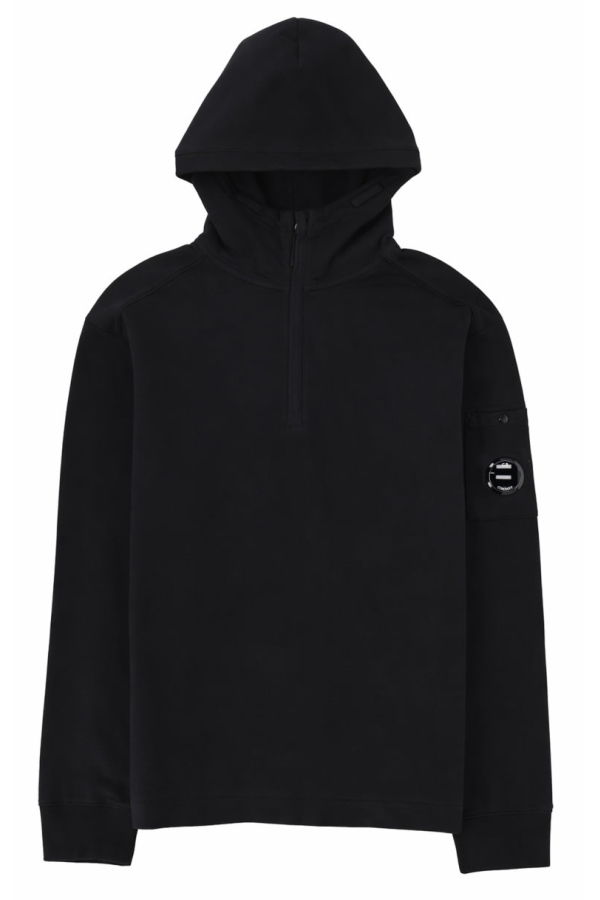 C.P. Company Felpa Con Cappuccio Hoodie - Black