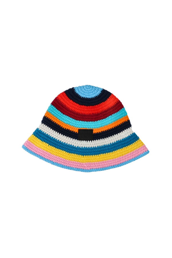 PAUL SMITH Signature Stripe Crochet Hat - Multicolor