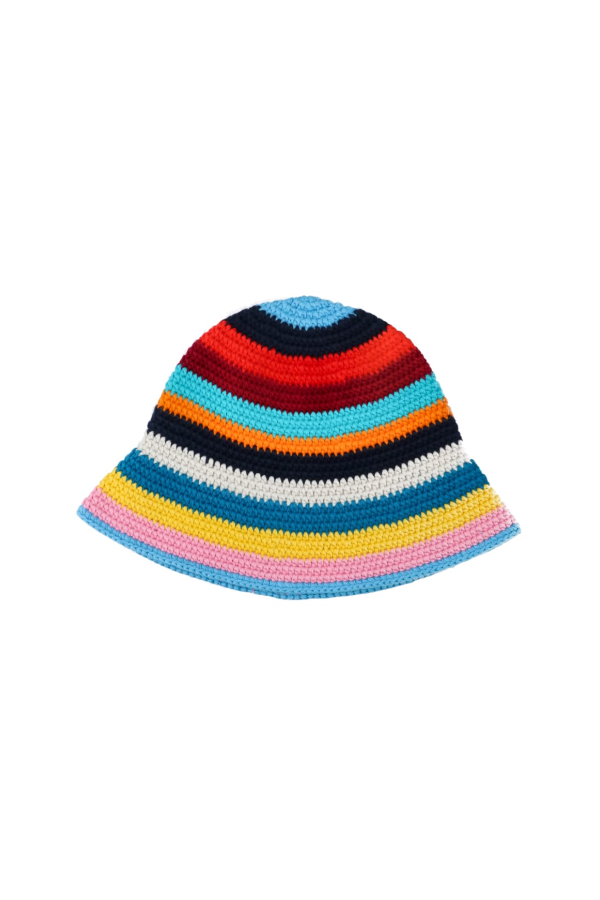 PAUL SMITH Signature Stripe Crochet Hat - Multicolor