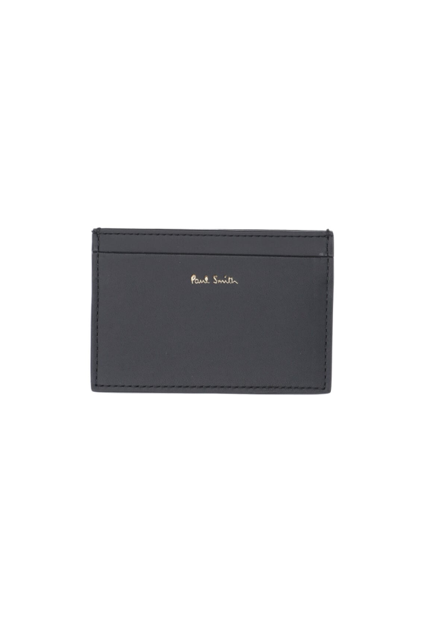 PAUL SMITH Signature Stripe Card Holder - Black