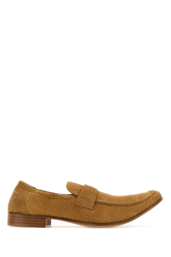 MM6 Maison Margiela Camel Suede Loafers
