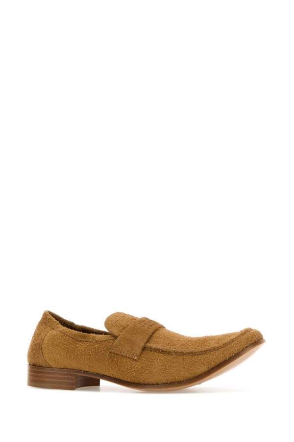 MM6 Maison Margiela Camel Suede Loafers
