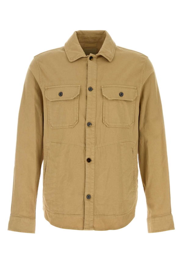 Woolrich Stretch Cotton Shirt - Travertine