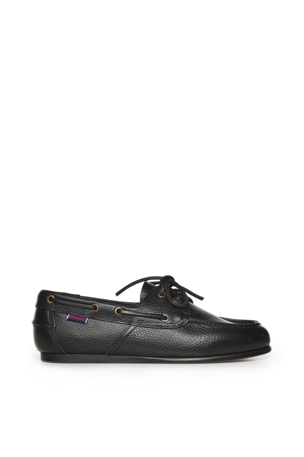 Sebago Owen Tumbled Leather Loafers - Black