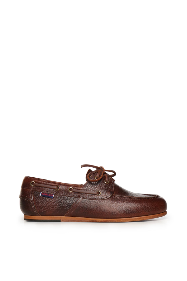 Sebago Owen Tumbled Leather Loafers - Brown