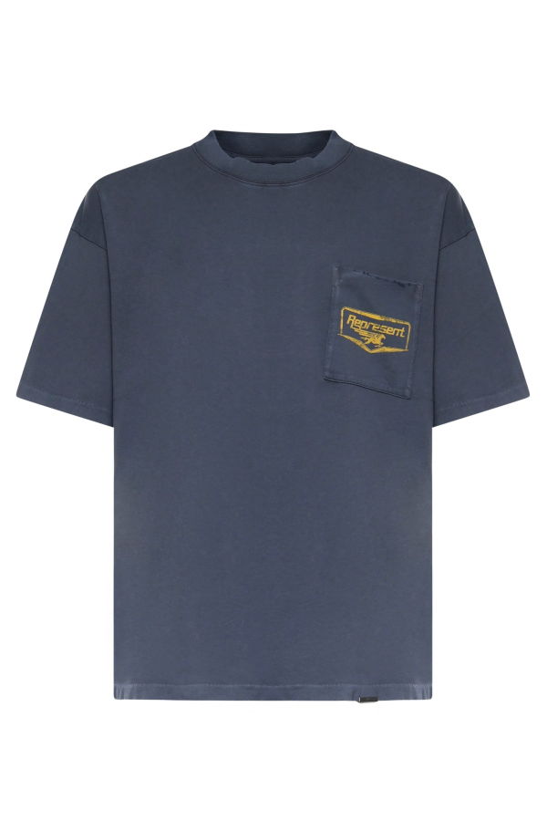 Represent Nothing Faster Cotton T-Shirt - Blue