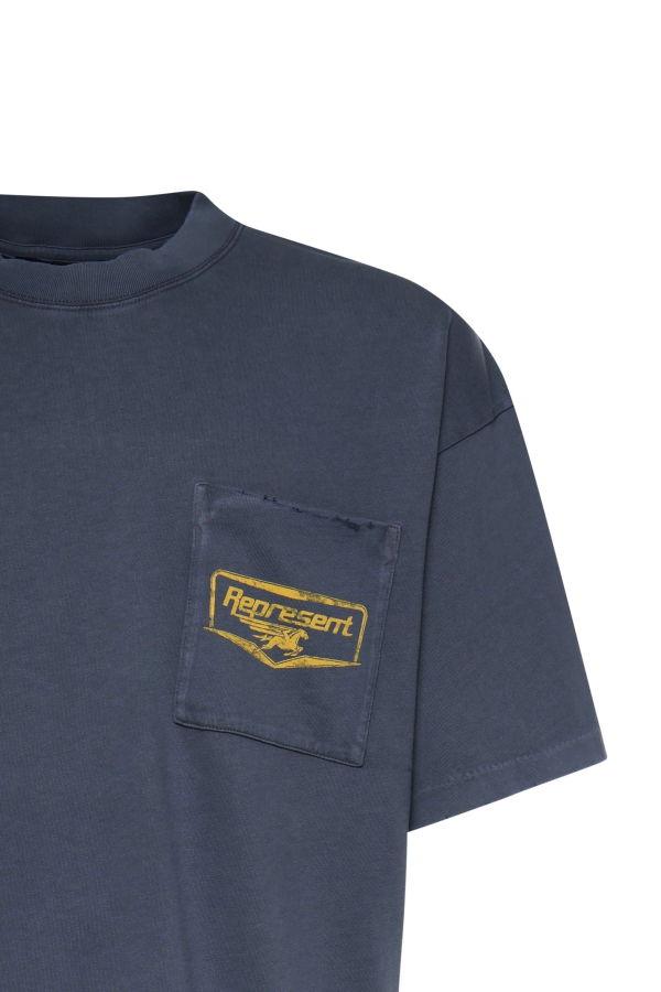 Represent Nothing Faster Cotton T-Shirt - Blue