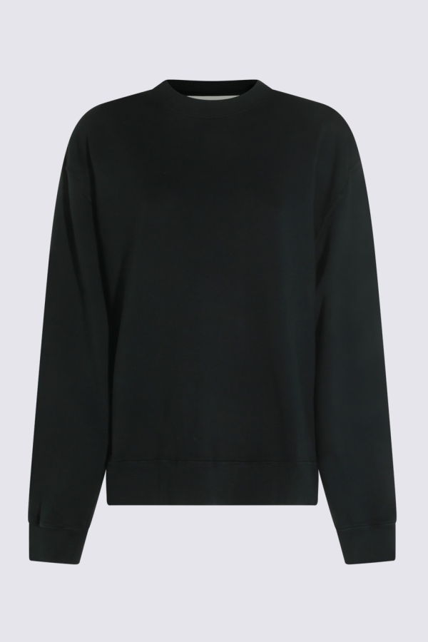 Golden Goose Black Cotton Sweatshirt - Washed Black
