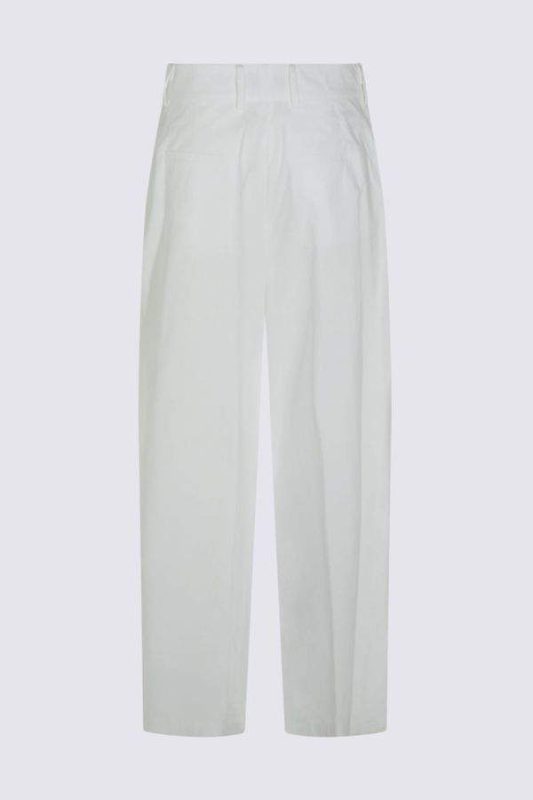 Moorer Cotton Pants - White