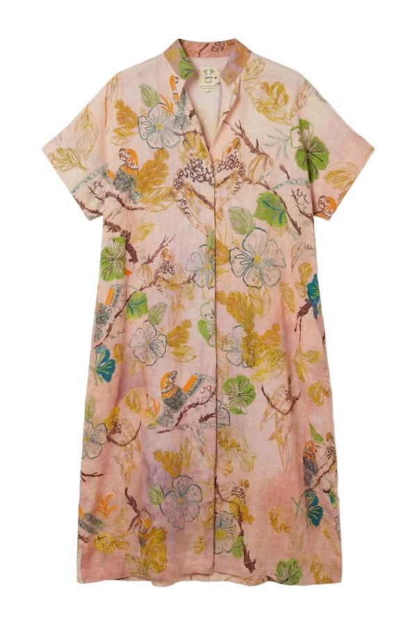 BOKJA Linen Tent Paradise Dress - Paradise Pink