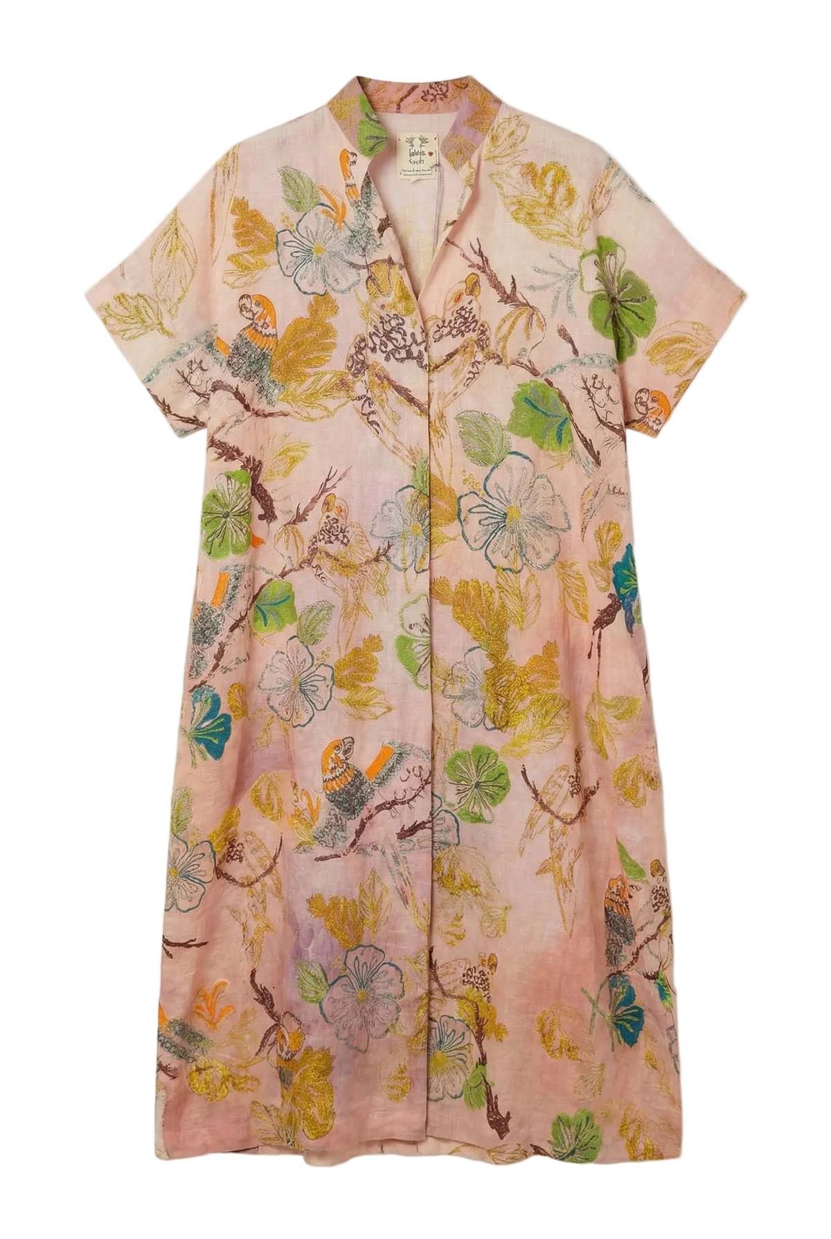 BOKJA Linen Tent Paradise Dress - Paradise Pink - Image 1 of 3