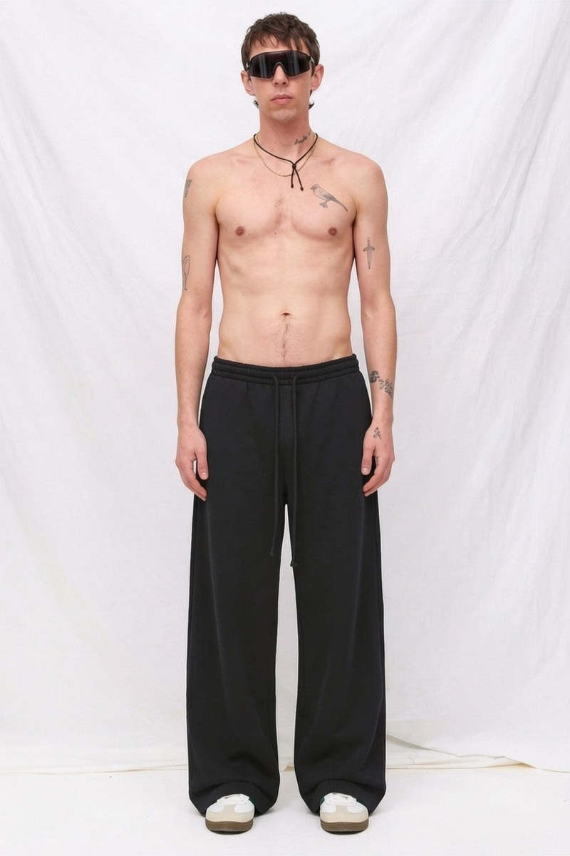 Assembly Black Fleece Straight Leg Sweatpant - Black