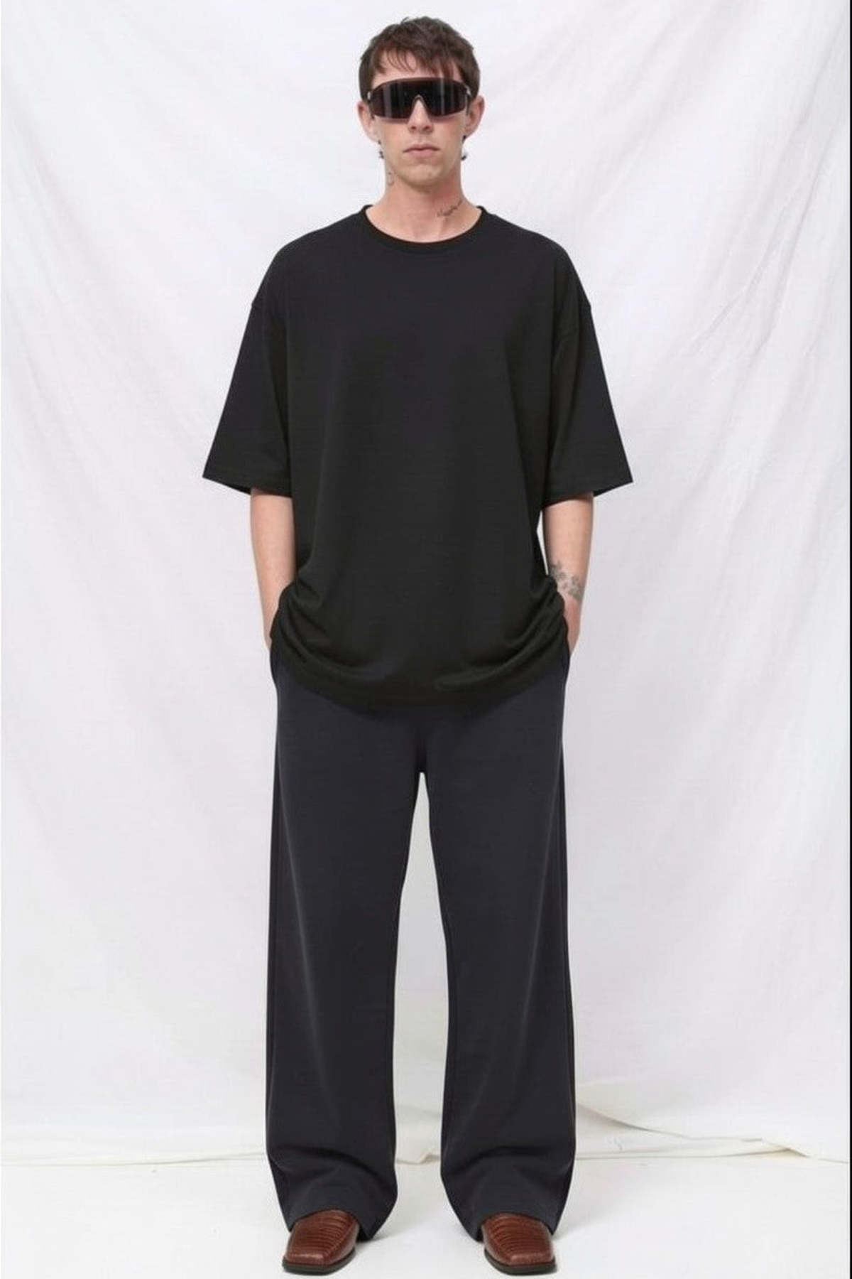 Assembly Black Fleece Straight Leg Sweatpant - Black - Image 6 of 8