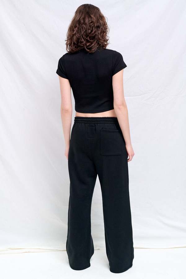 Assembly Black Fleece Straight Leg Sweatpant - Black