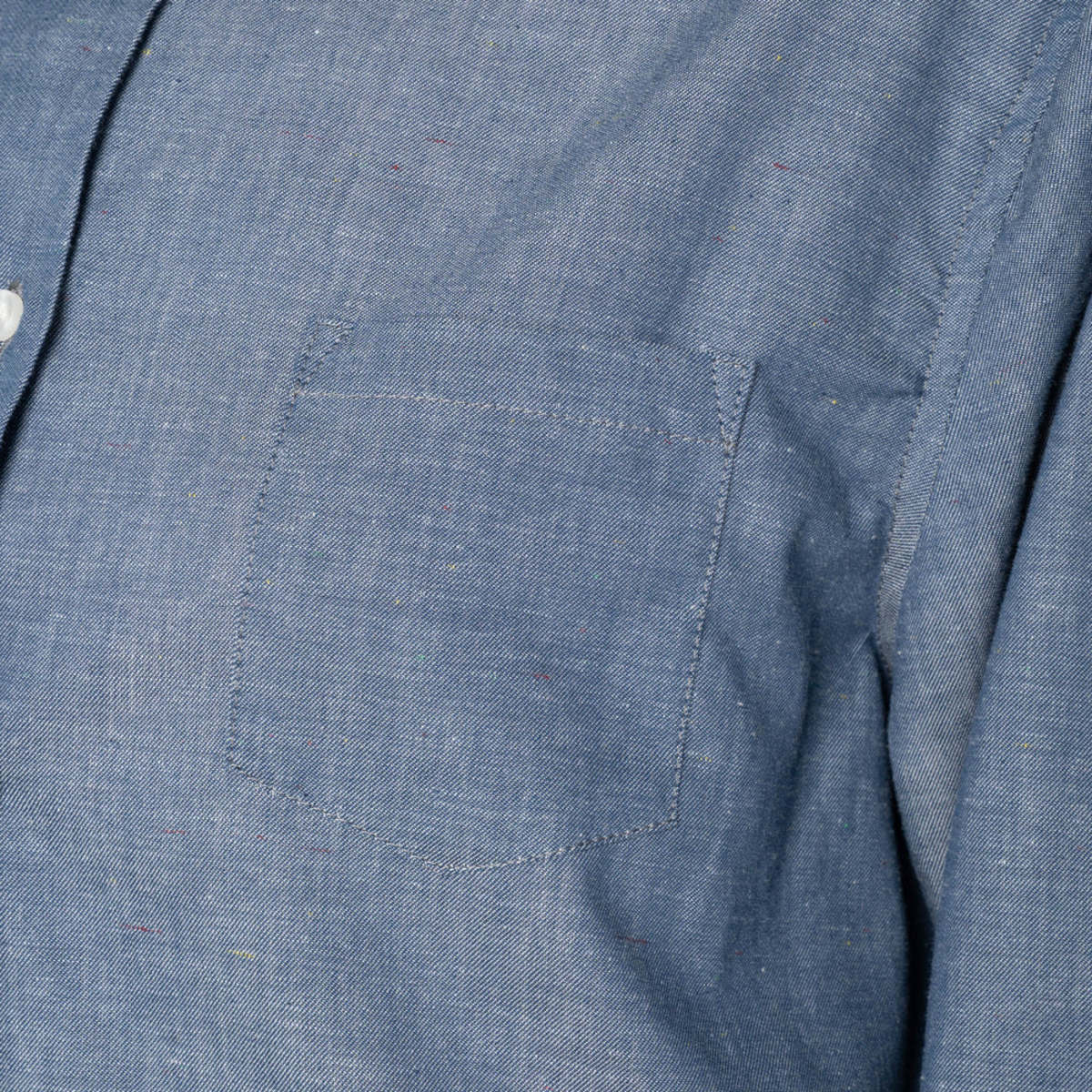 Naked & Famous Judy Shirt (Chambray With Multicolour Neps) - Image 5 of 6