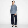 Naked & Famous Judy Shirt (Chambray With Multicolour Neps) - Thumbnail 6