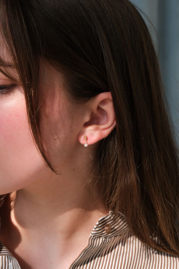 May Martin Stevie Posts Earrings - Silver