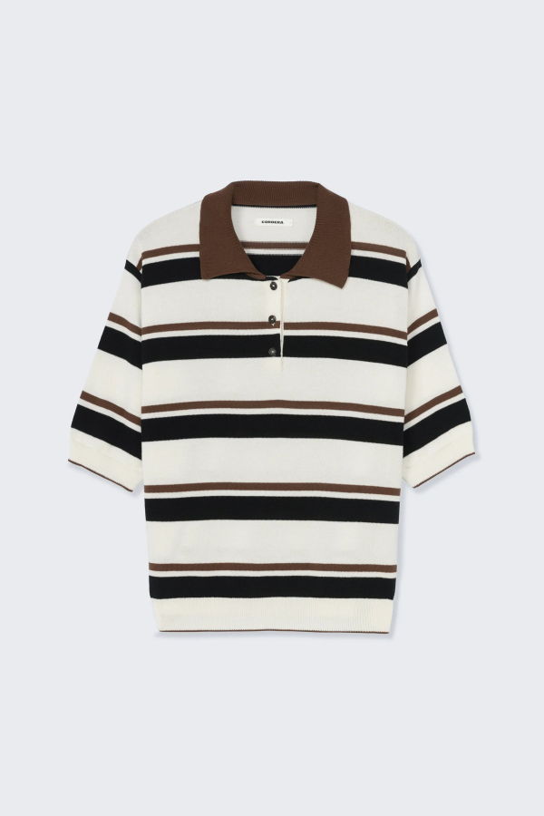 Cordera Organic Cotton Striped Polo