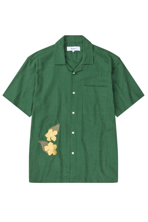PALMES Ramus Camp Collar Shirt - Green