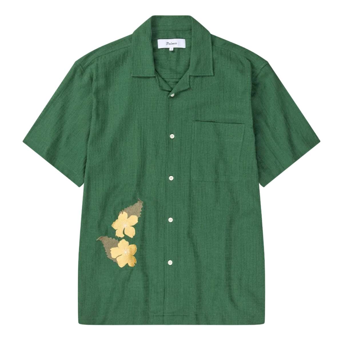 PALMES Ramus Camp Collar Shirt - Green - Image 1 of 3
