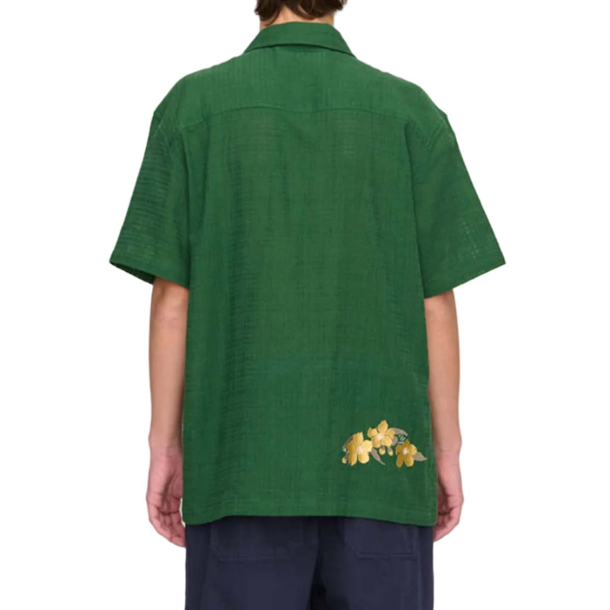 PALMES Ramus Camp Collar Shirt - Green - Image 3 of 3