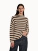 demylee Lamis Stripe Cotton Sweater - Natural / Navy - Thumbnail 2