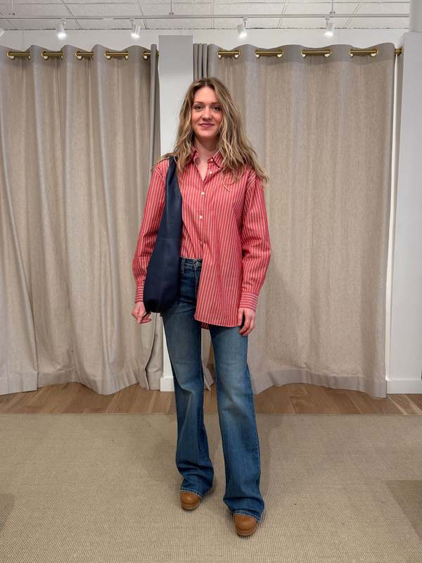 Nili Lotan Yorke Striped Cotton Shirt