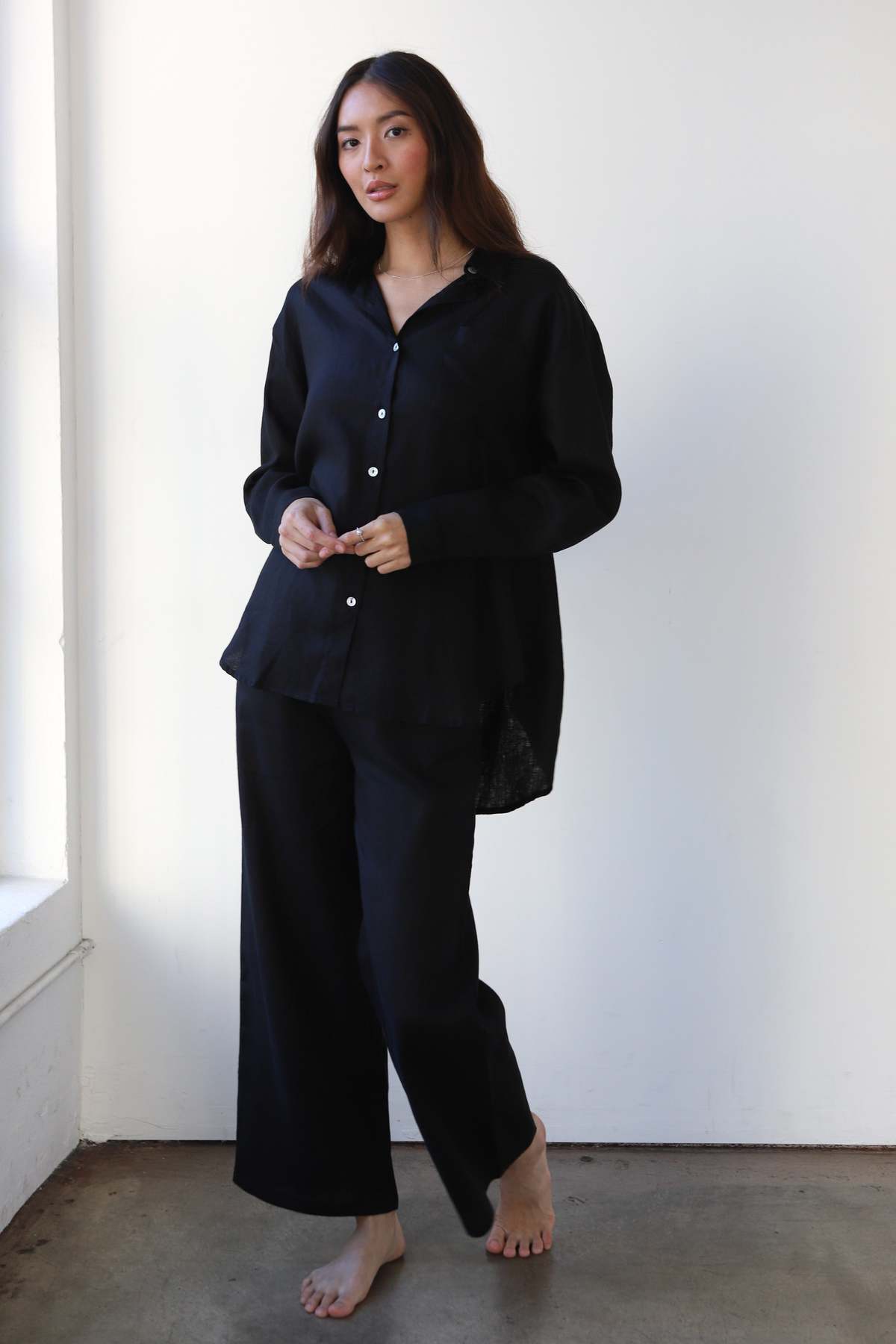 Be Idle Linen Drawstring Pant - Image 4 of 6