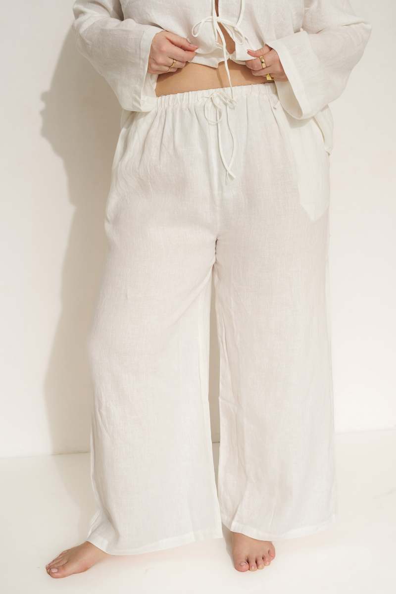 Be Idle The Linen Drawstring Pant