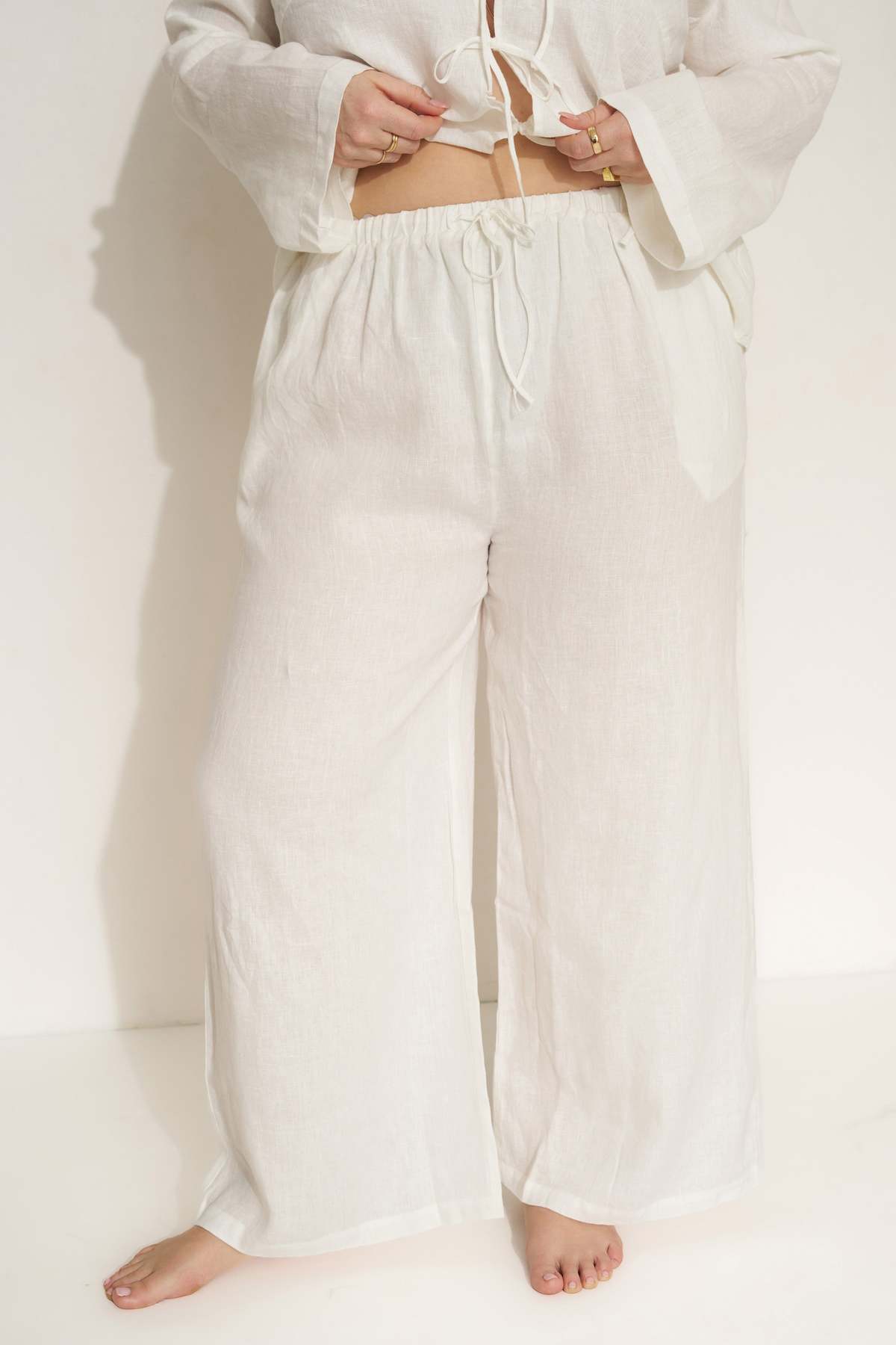 Be Idle The Linen Drawstring Pant - Image 3 of 5