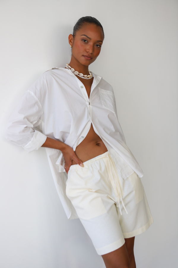 Be Idle Pinstripe Bermuda Short