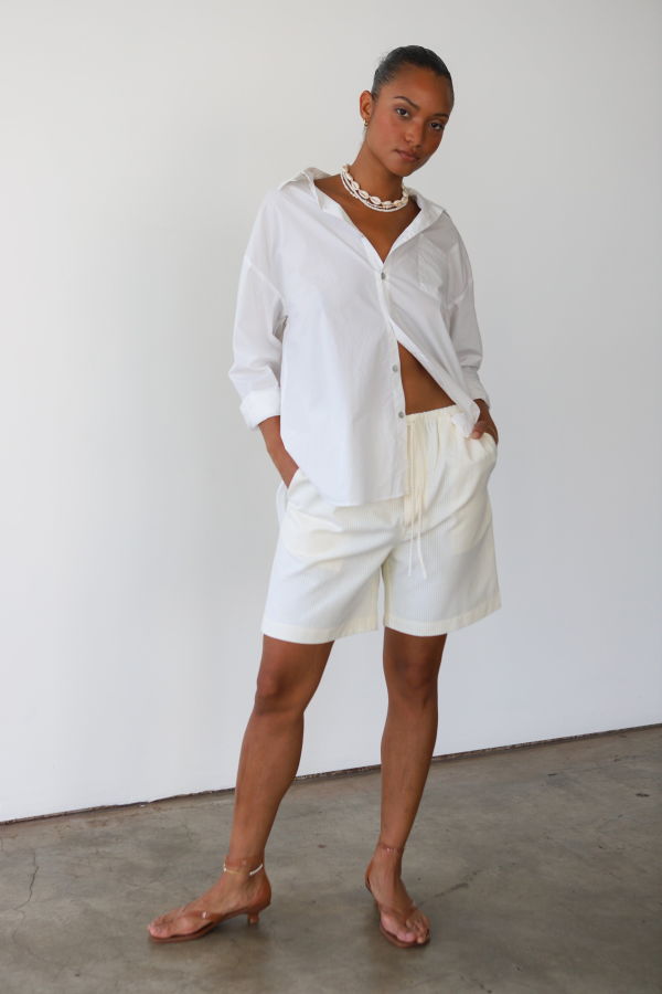 Be Idle Pinstripe Bermuda Short