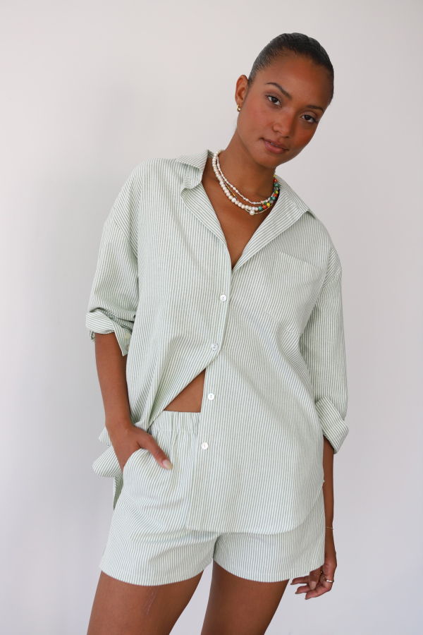 Be Idle The Pinstripe Button Down Shirt