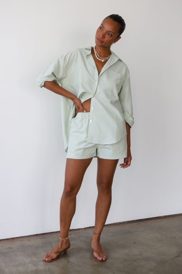 Be Idle The Pinstripe Button Down Shirt