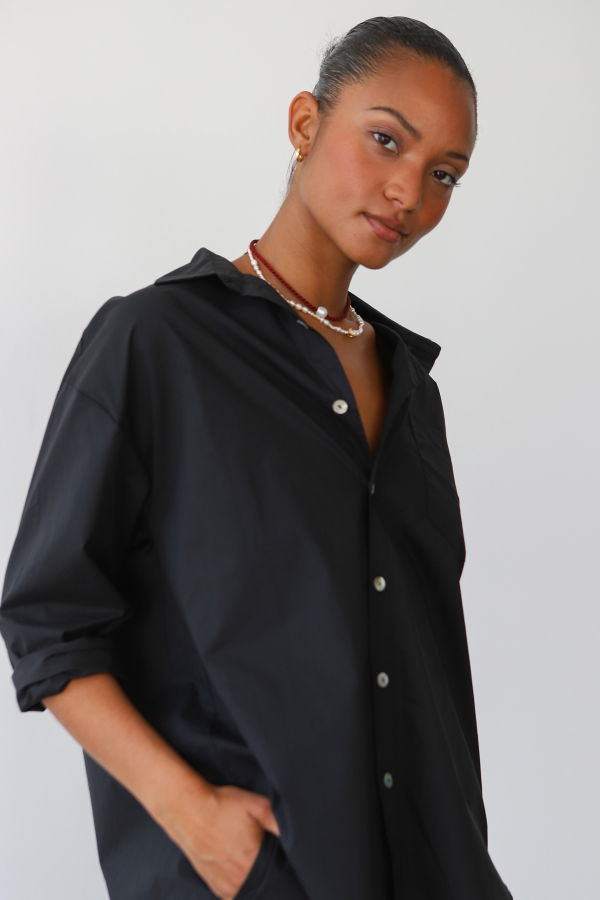Be Idle Poplin Button Down Shirt