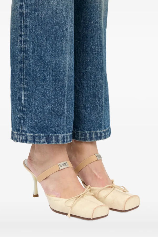 Maison Margiela Square Toe Bow Mule