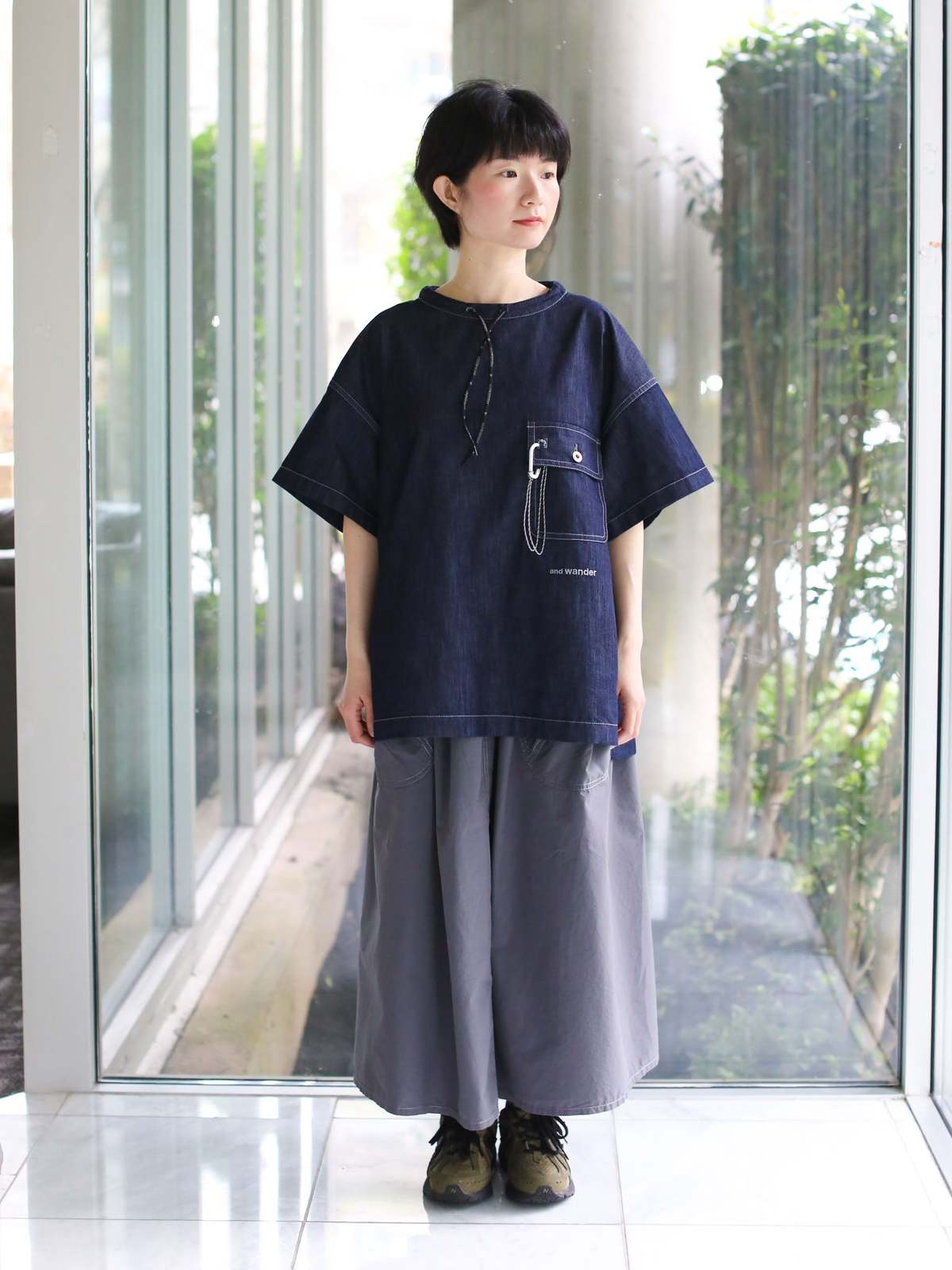 and wander Dry Easy Denim Shirt - Image 1 of 13