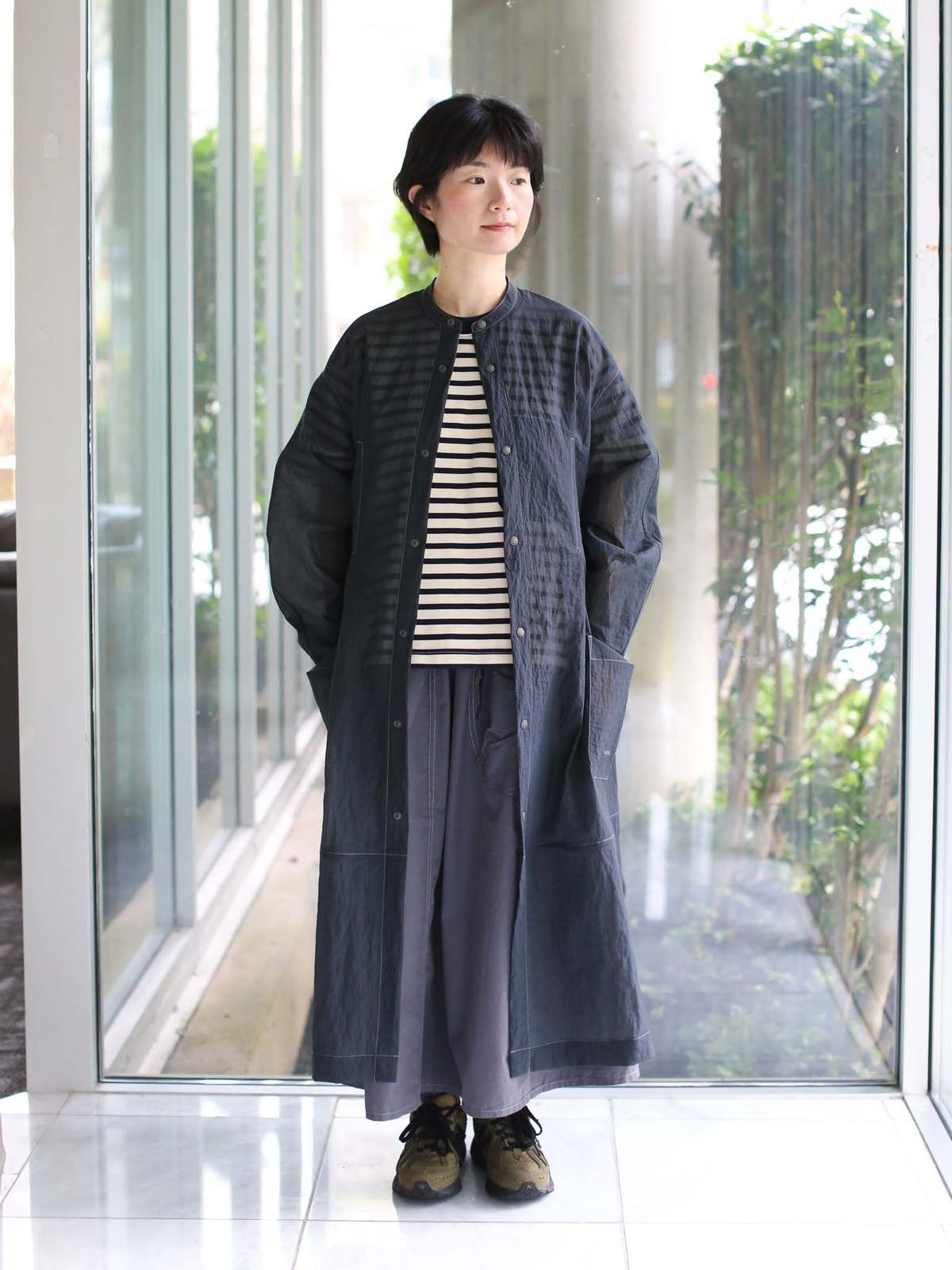 and wander Sheer Ripstop Dress/Jacket - Charcoal - Image 2 of 13