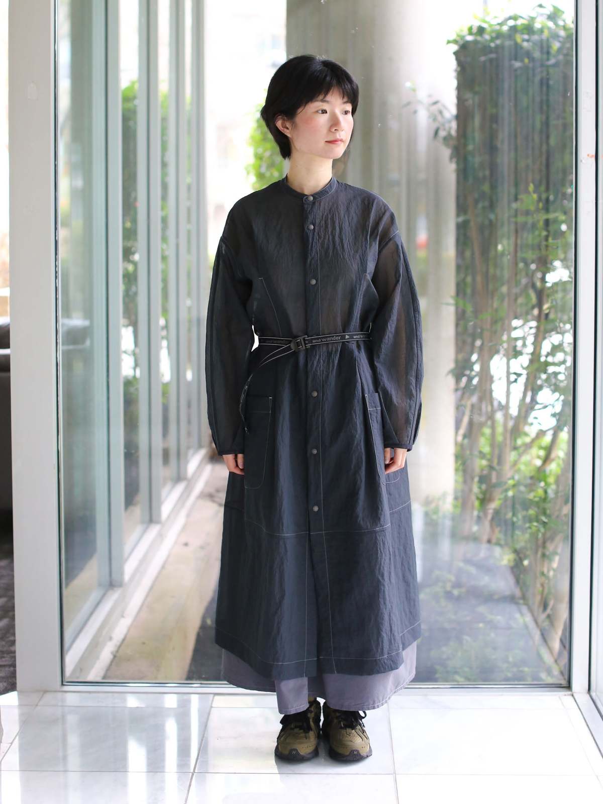 and wander Sheer Ripstop Dress/Jacket - Charcoal - Image 4 of 13