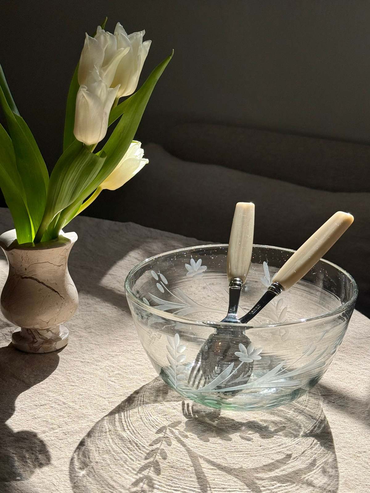 Villa Lua Home Hand-Etched Serving Bowl - Image 4 of 6