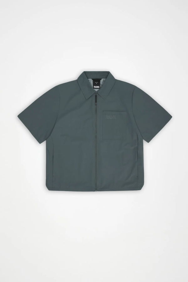 Rains Mito Short Sleeve Shirt - Dark Grey