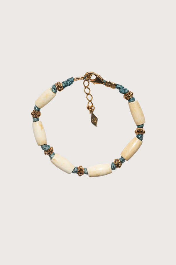 Gachon Pothier Kaya 2 Bracelet - Cream/Blue