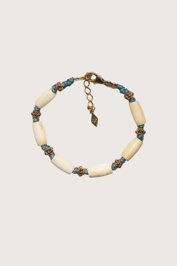 Gachon Pothier Kaya 2 Bracelet - Cream/Blue